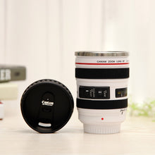 Stainless Steel Camera EF24-105mm Coffee Lens Mug White Black Coffee Mugs Creative Gift Coffee Cup